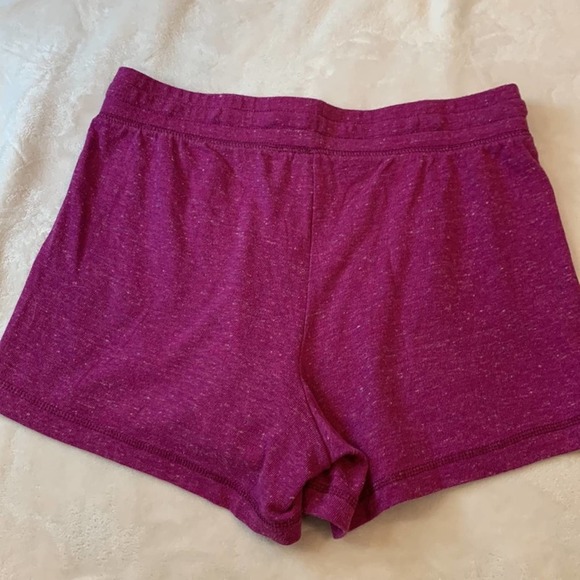 Athletic Works Purple Heathered Knit Shorts. 2 front pockets-elastic waist. NWOT - Picture 4 of 6